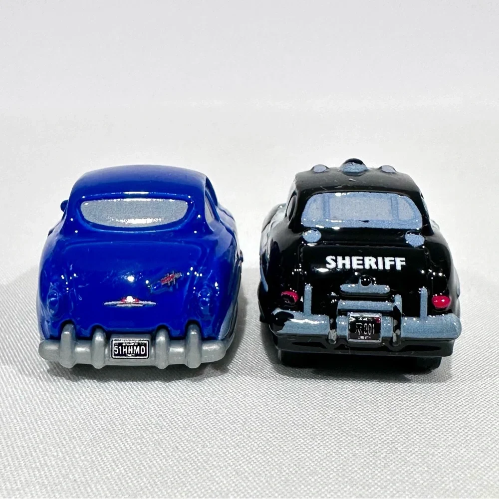 Disney Cars 3 Die-cast Mini Racers Doc Hudson, Sheriff, Luigi, Sarge Mattel 2016